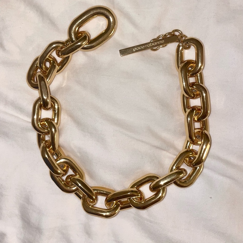 Paco Rabanne XL Chain Link necklace in gold